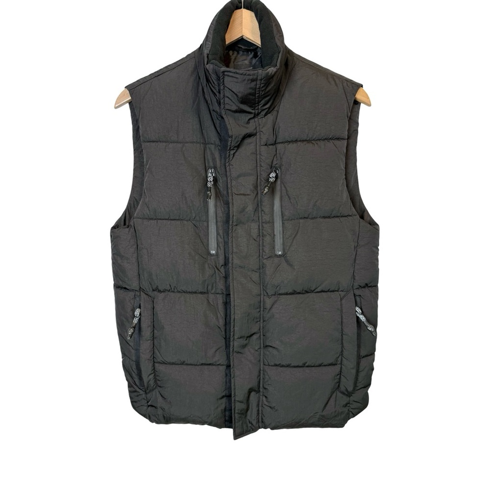River Island Men's Black Puffer Jacket Size S EUC